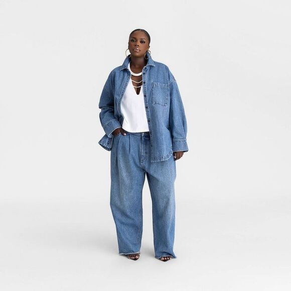 KBB by Kahlana -  Women's Long Sleeve 'The Samira Shi Medium Wash - Picture 3 of 3